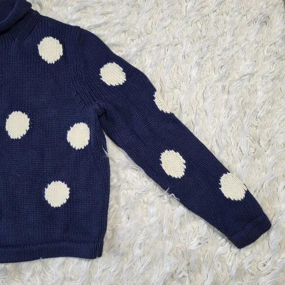 J. Crew Always Women's 1988 Rollneck Cropped Sweater in Dot - Small - Picture 4 of 10